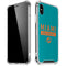 NFL Miami Dolphins Teal Performance Series iPhone XS Max Clear Case